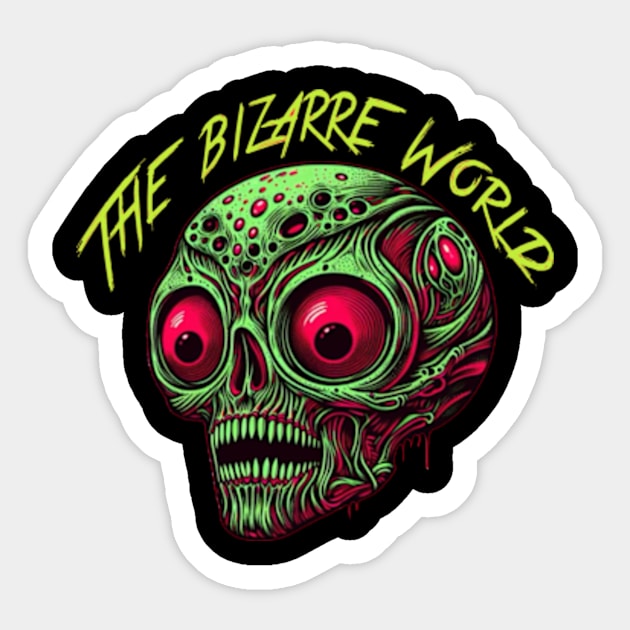 The Birazze world Sticker by myvintagespace